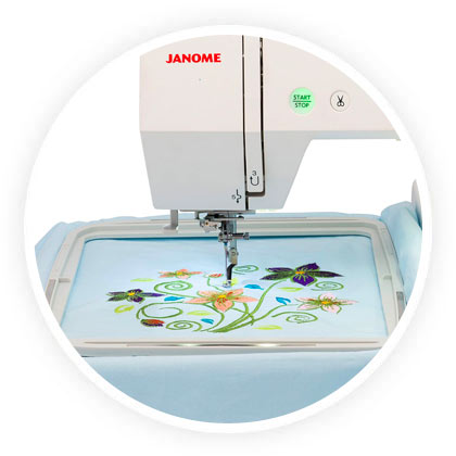 brodeuse janome pied biche