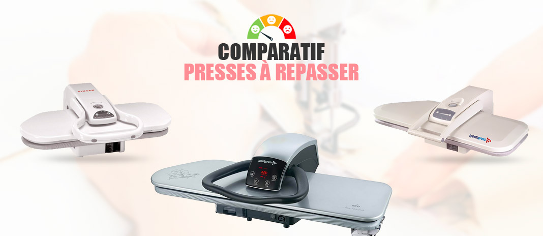 Table a repasser Speedypress Presse à repasser à vapeur Professional 100  HD-W Blanc 2600 Watt 101cm avec support (+ accessoires)